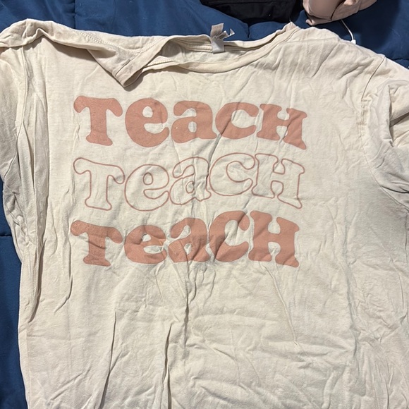 Bella Canvas Cream and Pink Short Sleeve Tees - Picture 1 of 3